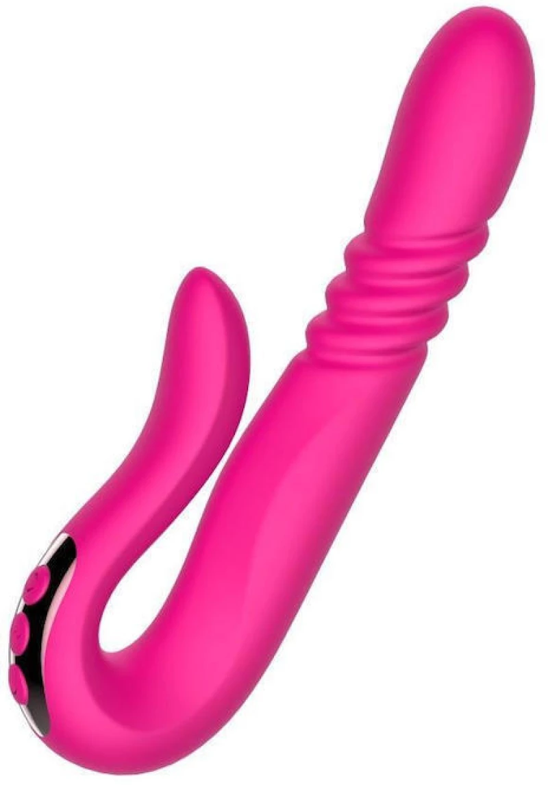 Deluxe Twirling Vibrating Thruster Pink