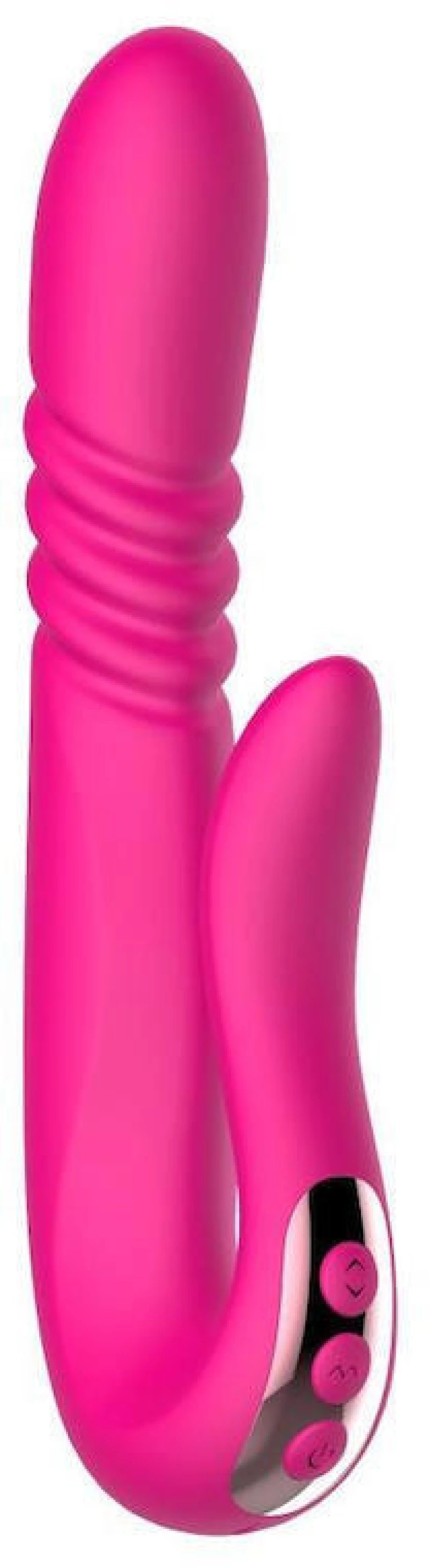 Deluxe Twirling Vibrating Thruster Pink