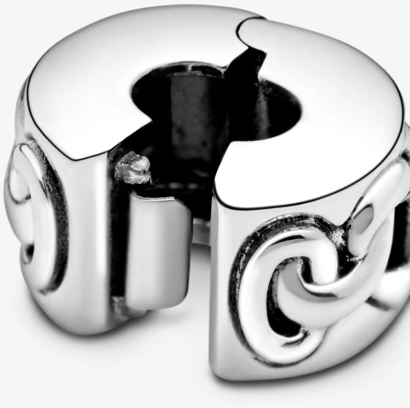 Σύμβολο Pandora κλιπ με Πλεγμένες καρδιές 798035