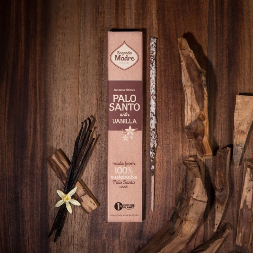 Θυμίαμα Palo Santo με Bανίλια Sagrada Madre Premium Incense (8τμχ)