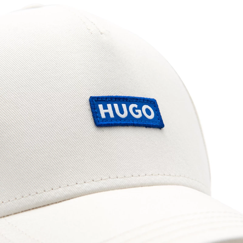 HUGO BOSS JINKO EMBROIDERED LOGO LABEL CAP MEN HUGO ΕΚΡΟΥ (50522014-121)