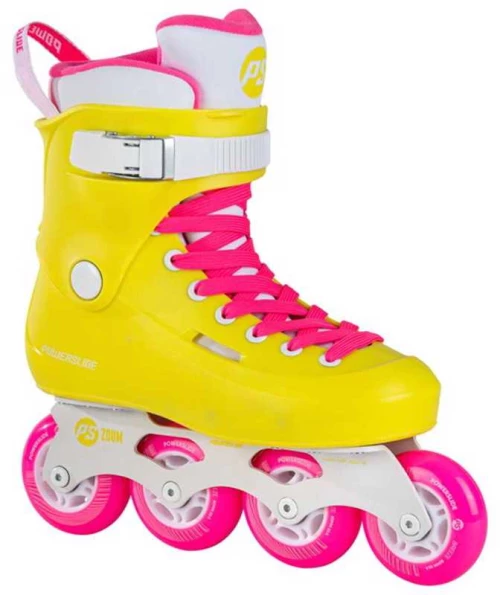 POWERSLIDE  Zoom Neon Yellow 80 Πατίνια - Κίτρινο Χρώμα (Κίτρινο), Μέγεθος (37-38)