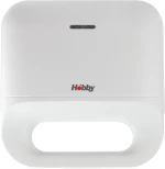 Hobby HSM-40450 Τοστιέρα με Αντικολλητικές πλάκες γκριλ Λευκή