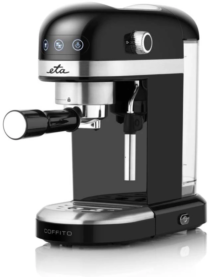 ETA Coffito 017590000 Μηχανή Espresso Slim 20bar Μαύρη/Inox