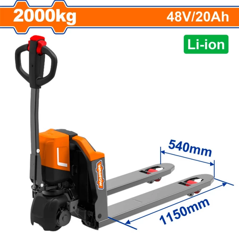WADFOW Ηλεκτρικό παλετοφόρο 2.000Kg / Li-ion 48V-20Ah (WNHLR20)