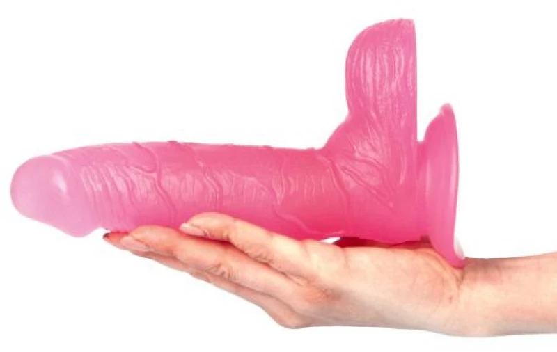 Transparent Pink Sergio Dildo 24 cm