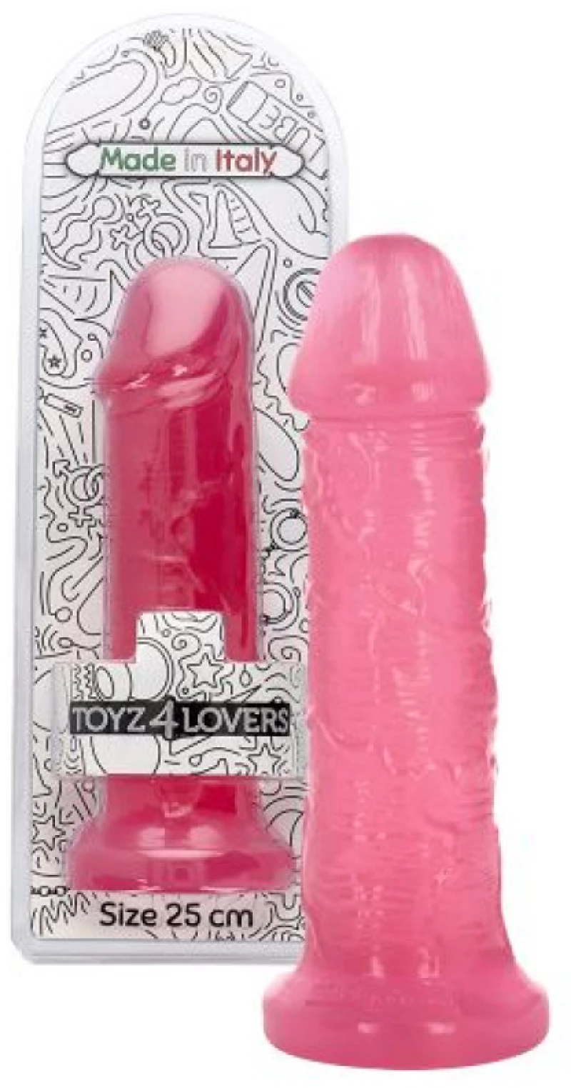 Leone transparent Pink dildo25 cm