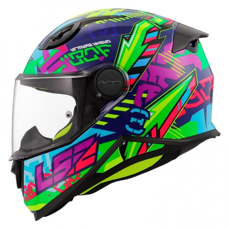 LS2 FF812 Kid Svent Gloss Blue/Green