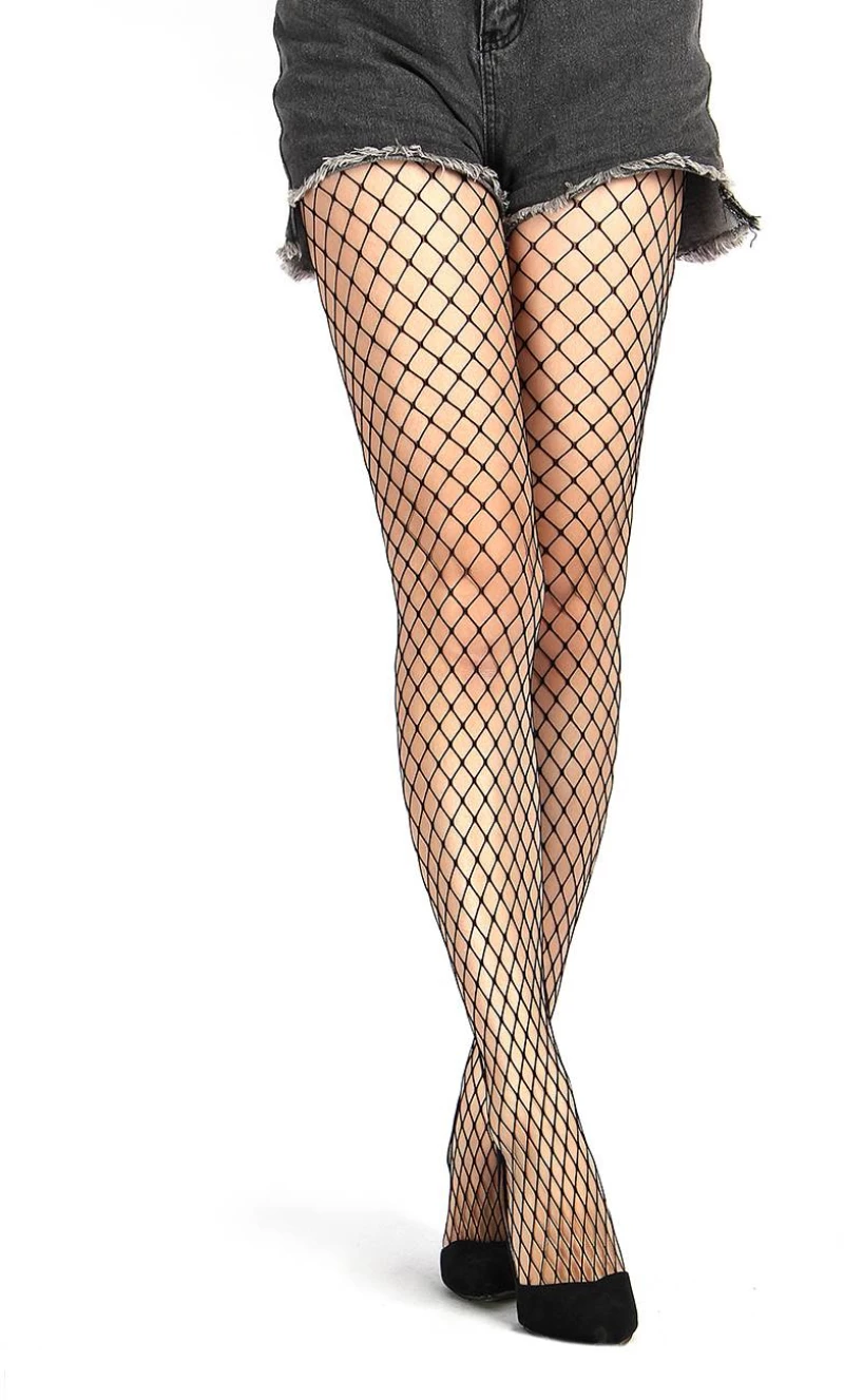 Black Fence Net Pantyhose