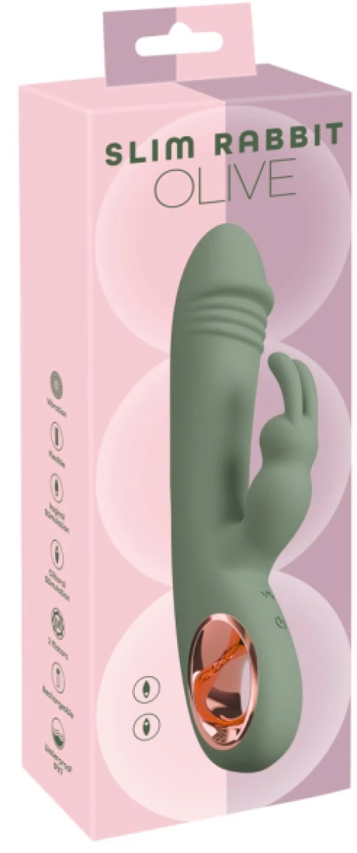 Δονητής Slim Rabbit Olive
