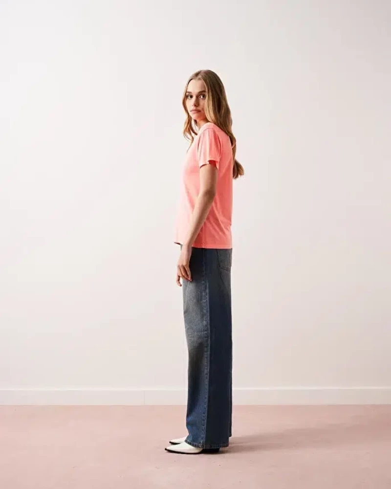 Μπλούζα Γυναικεία V-Neck Marilla Absolut Cashmere Neon Coral