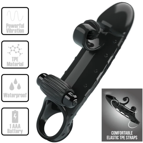 ROMANCE - VIBRATING PENIS SLEEVE BLACK