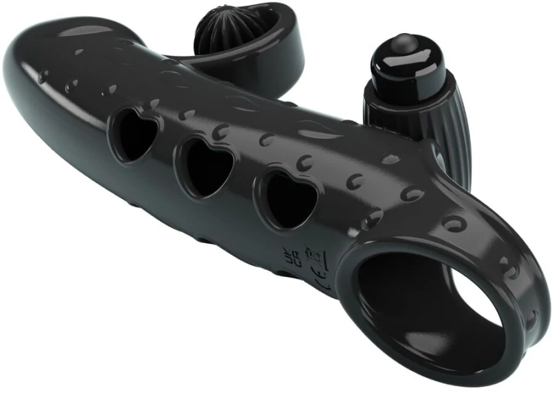 ROMANCE - VIBRATING PENIS SLEEVE BLACK