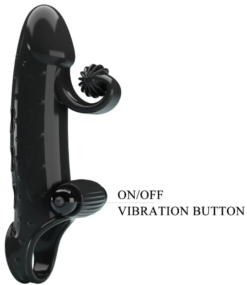 ROMANCE - VIBRATING PENIS SLEEVE BLACK
