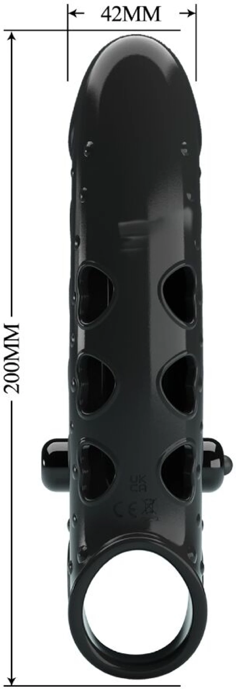 ROMANCE - VIBRATING PENIS SLEEVE BLACK