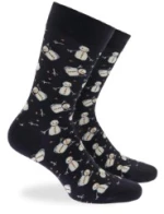 Walk Ανδρική κάλτσα - Bamboo - Christmas Gift Box 2 Ζεύγη - Μαύρο/Κόκκινο - One Size 41-45