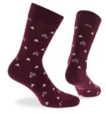 Walk Ανδρική κάλτσα - Bamboo - Christmas Gift Box 2 Ζεύγη - Μαύρο/Κόκκινο - One Size 41-45