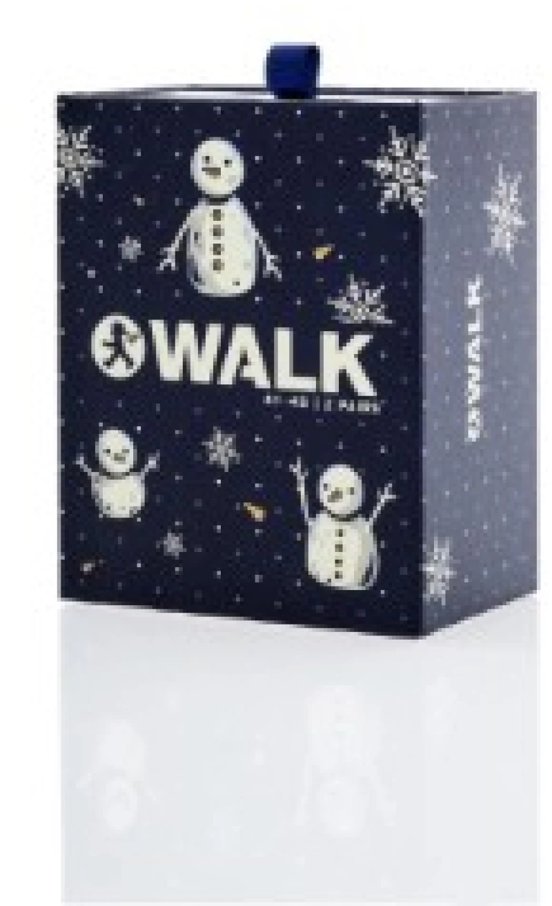 Walk Ανδρική κάλτσα - Bamboo - Christmas Gift Box 2 Ζεύγη - Μαύρο/Κόκκινο - One Size 41-45