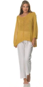 Μπλούζα Γυναικεία Sweater Μουσταρδί