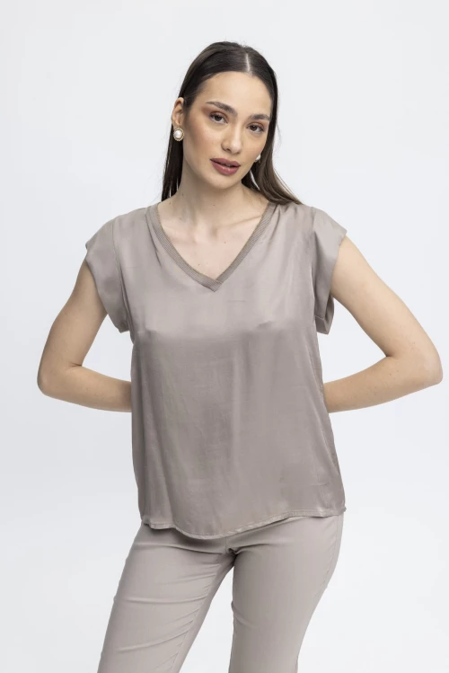 Μπλούζα Γυναικεία Motel Dark Beige