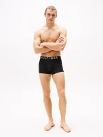 Ανδρικά boxer Tommy Hilfiger - Μαύρα Βαμβακερά - Logo Λάστιχο - 3 pack