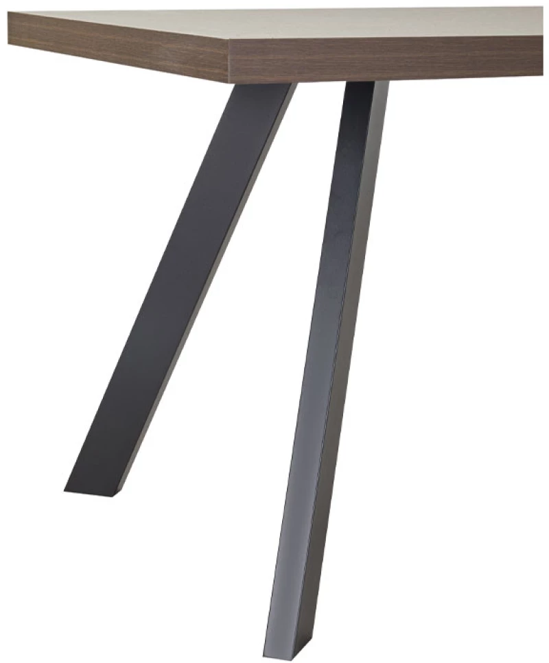 VILLE Τραπέζι μελαμίνης καρυδί 160x80x76cm 02-0664