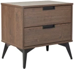 NUEZ Κομοδίνο μελαμίνης καρυδί 58x39x55cm 09-2133