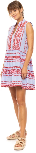 Γυναικείο Beachdress Pink Label -  Εμπριμέ - Mini Φόρεμα - Regular Fit - Cotton