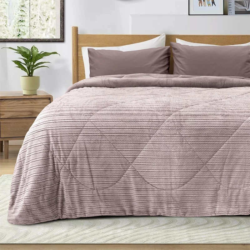 LINO ΚΟΥΒΕΡΤΟΠΑΠΛΩΜΑ STACY LILAC 160X220