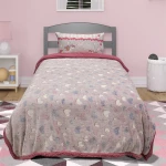 LINO ΚΟΥΒΕΡΤΑ FLEECE SHERPA ΦΩΣΦΟΡΙΖΕ HERZ PINK 160X220