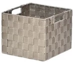 Καλάθι αποθήκευσης Polyester μπεζ 22X22X18cm