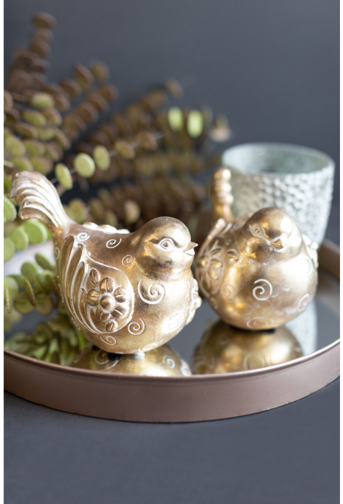 HOOPOE ΔΙΑΚΟΣΜΗΤΙΚΟ ΠΟΥΛΙ 12x11x17 POLYRESIN ΧΡΥΣΟINTHEBOX