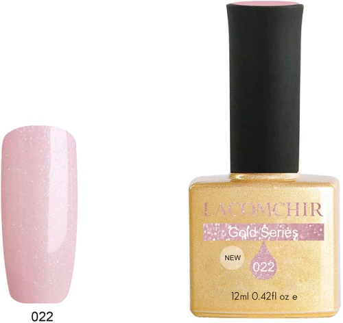Lacomchir UV - LED Premium Gold 022 Rose Glitter 12ml