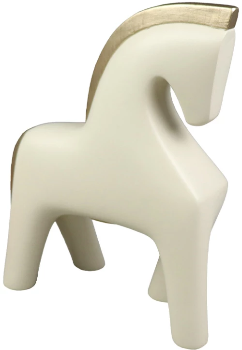 JASPER ΔΙΑΚΟΣΜΗΤΙΚΟ ΑΛΟΓΟ 16x7x20 POLYRESIN IVORY ΧΡΥΣΟINTHEBOX