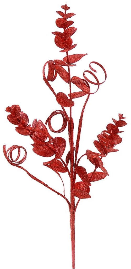 Κλαδί κόκκινο με glitter H192cm