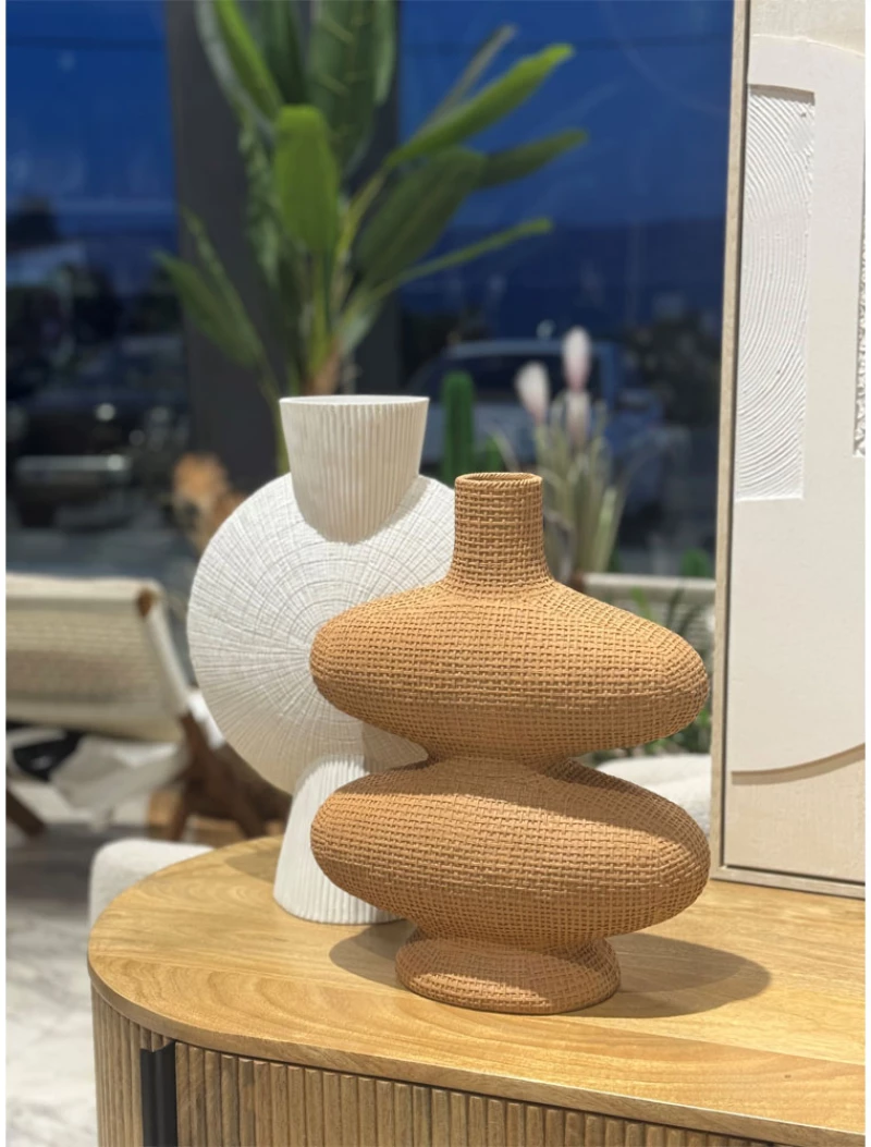 RANDI ΒΑΖΟ 32x15x39 POLYRESIN TERRACOTTAINTHEBOX