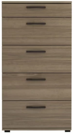 Συρταριέρα Helia Megapap χρώμα καρυδί 60x44x108εκ.