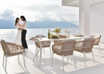 Bari/D7-White Dining Set - Αλουμίνιο