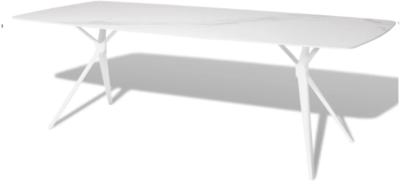 Bari/D7-White Dining Set - Αλουμίνιο