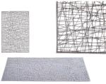 Σουπλά πλαστικό ασημί 45x30cm