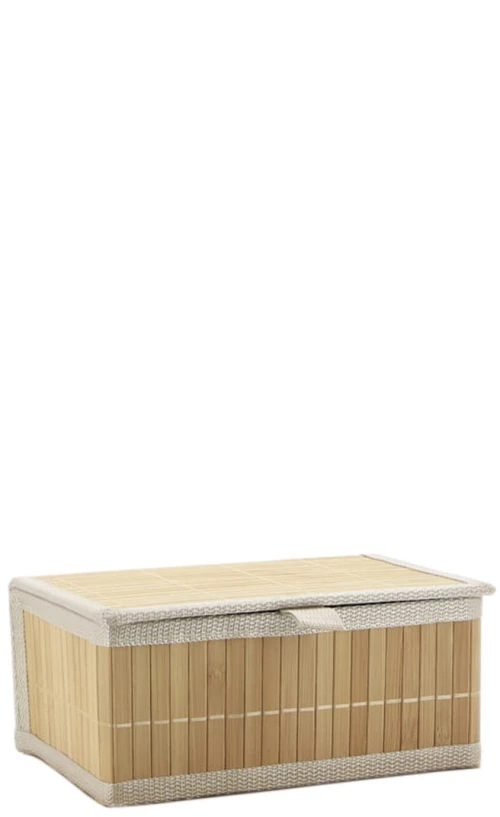 Καλάθι bamboo φυσικό χρώμα  25X19X12cm