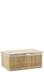 Καλάθι bamboo φυσικό χρώμα  25X19X12cm
