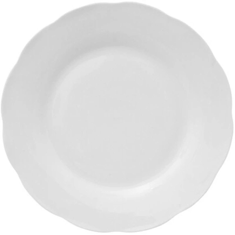 Πιάτο γλυκού πορσελάνη λευκό ALMA Φ19cm