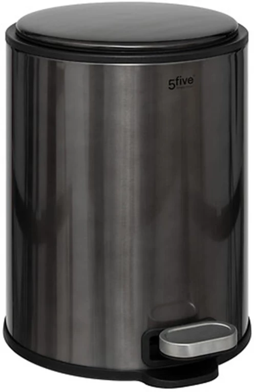 Κάδος απορριμμάτων μαύρος μεταλλικό  6l/26,5 x 21,5 x 30 cm