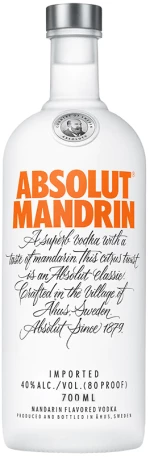 Absolut Mandrin Vodka 700ml | Flavoured Swedish Vodka | Absolut