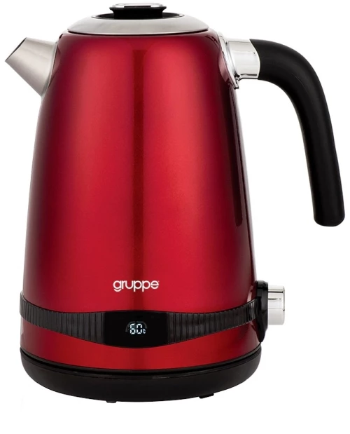 Βραστήρας Gruppe 1,7lt 2.200W Digital HHB8702D Red [ΕΤΟΙΜΟΠΑΡΑΔΟΤΟ]