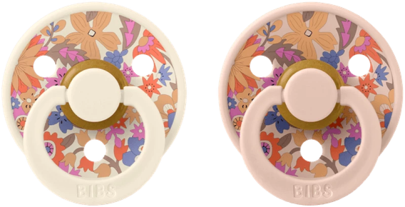 Bibs Πιπίλες Colour Liberty 2τεμ No 2 June Blossom Blush Mix 12021101