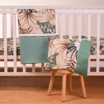 Abo Σετ Σεντόνια Κούνας 3τεμ. 70x140 Tropical Leaves 2883-830