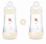 MAM Σετ 2 Μπιμπερό Easy Start™ Anti-Colic 260ml Κρεμ 355SUc