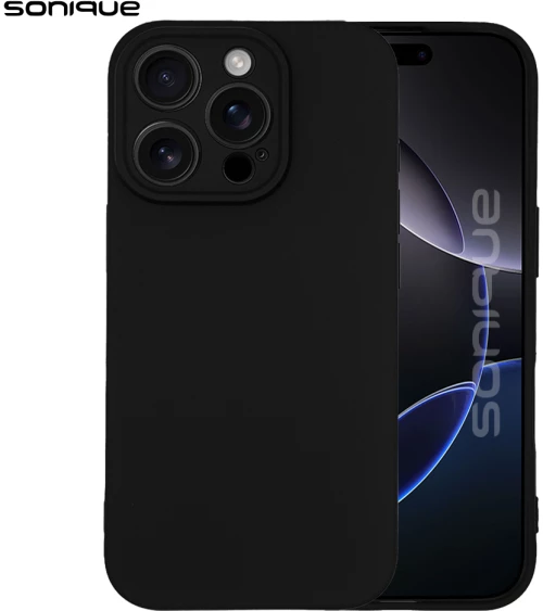 Θήκη Σιλικόνης My Colors Sonique Apple iPhone 16 Pro Μαύρο